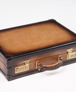 WATCH COLLECTOR CASE COMBINATION LOCK - MASTER EDITION PATINA JAVA For 10 Watches