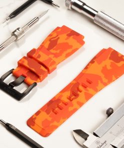 Bell & Ross BR-01 / BR-03 strap - blue digi camo rubber