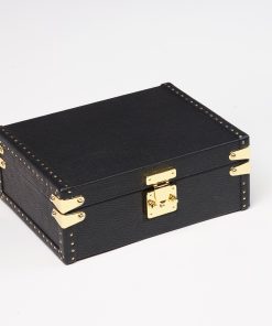 PETRA WATCH CASE - TOGO BLACK For 6 Watches