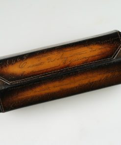 Hexagon Watch Roll - Parchment Patina Light Tan