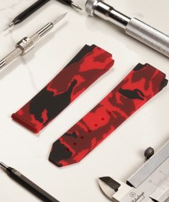 Hublot Big Bang 44MM Strap - Blue Camo Rubber