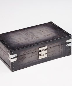 PETRA WATCH CASE - PARCHMENT PATINA GREY For 8 Watches